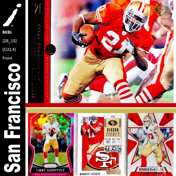 San Francisco 49ers 4 Card Lot - FTBL [28_15] - Picture 1 of 9